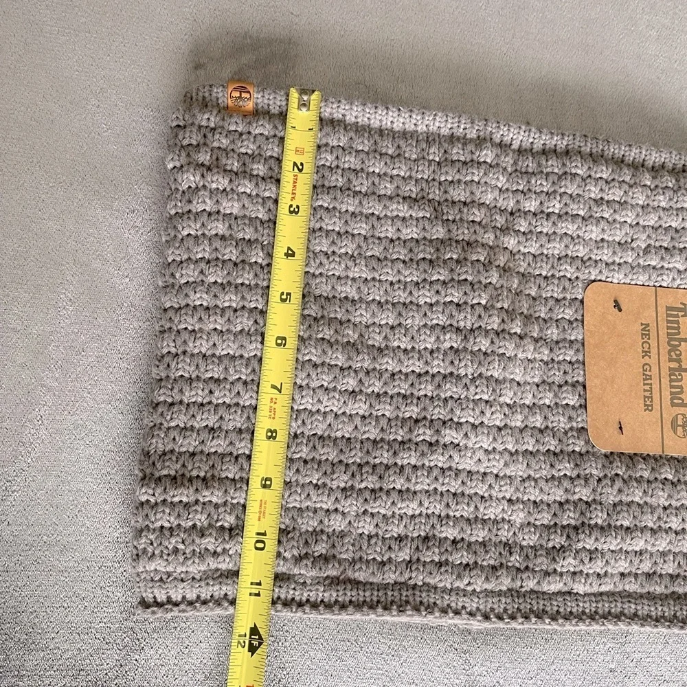 TIMBERLAND Gaiter Neck Warmer Grey One Size Fits All Men Unisex